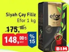 EFOR SİYAH ÇAY FİLİZ 1 KG